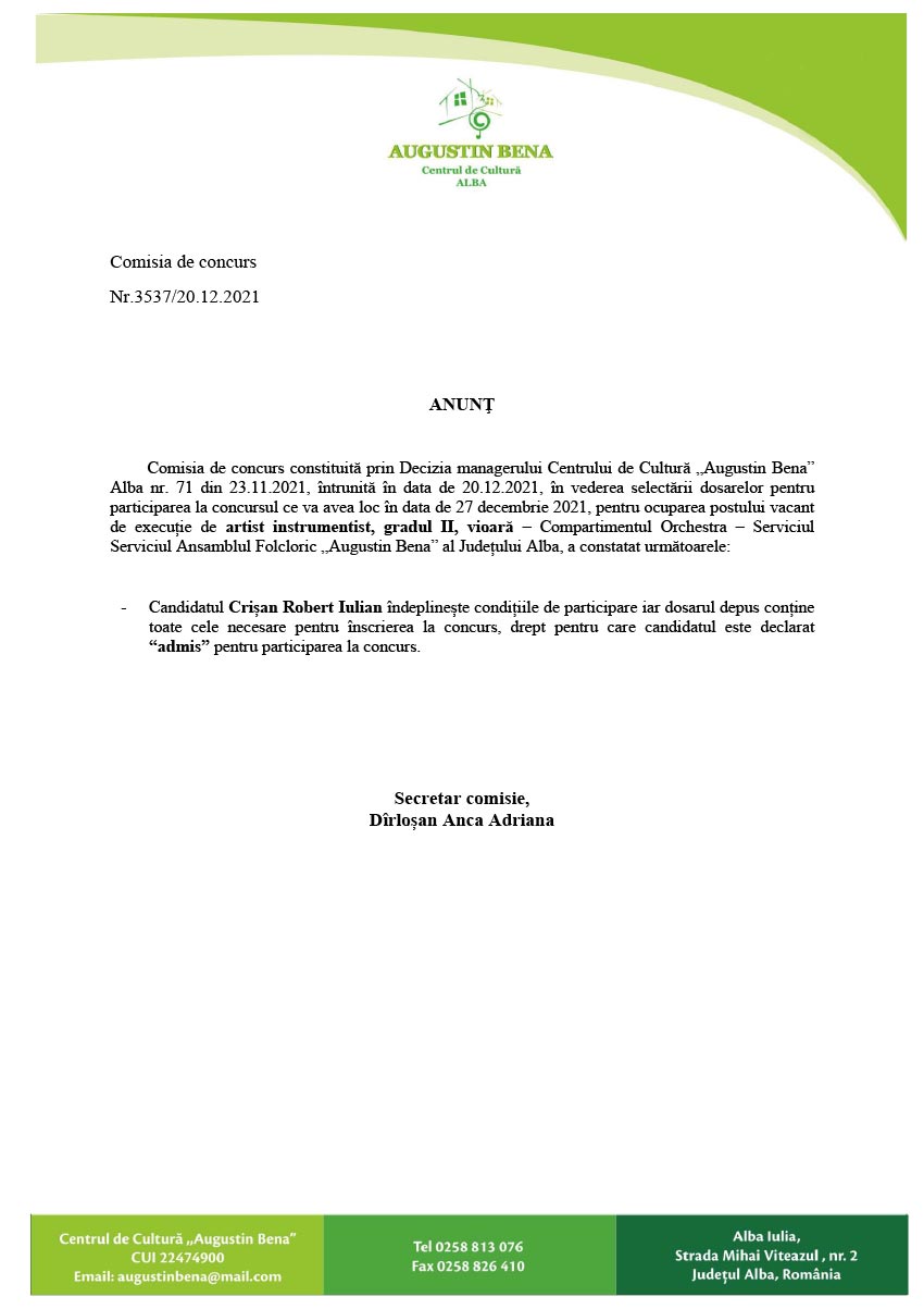 anunt_selectie_dosare_inscriere_la_concurs_pentru_ocuparea_postului_vacant_de_executie_de_artist_instrumentist_gradul_ii_vioara